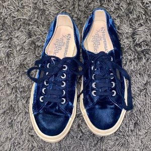 SUPERGA X THE MAN REPELLER BLUE VELVET SIZE 38